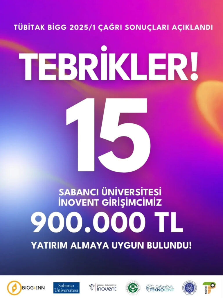Sabancı Üniversitesi İnovent liderliğinde, Çukurova Üniversitesi,Çukurova Teknokent ,Namık Kemal Ü..