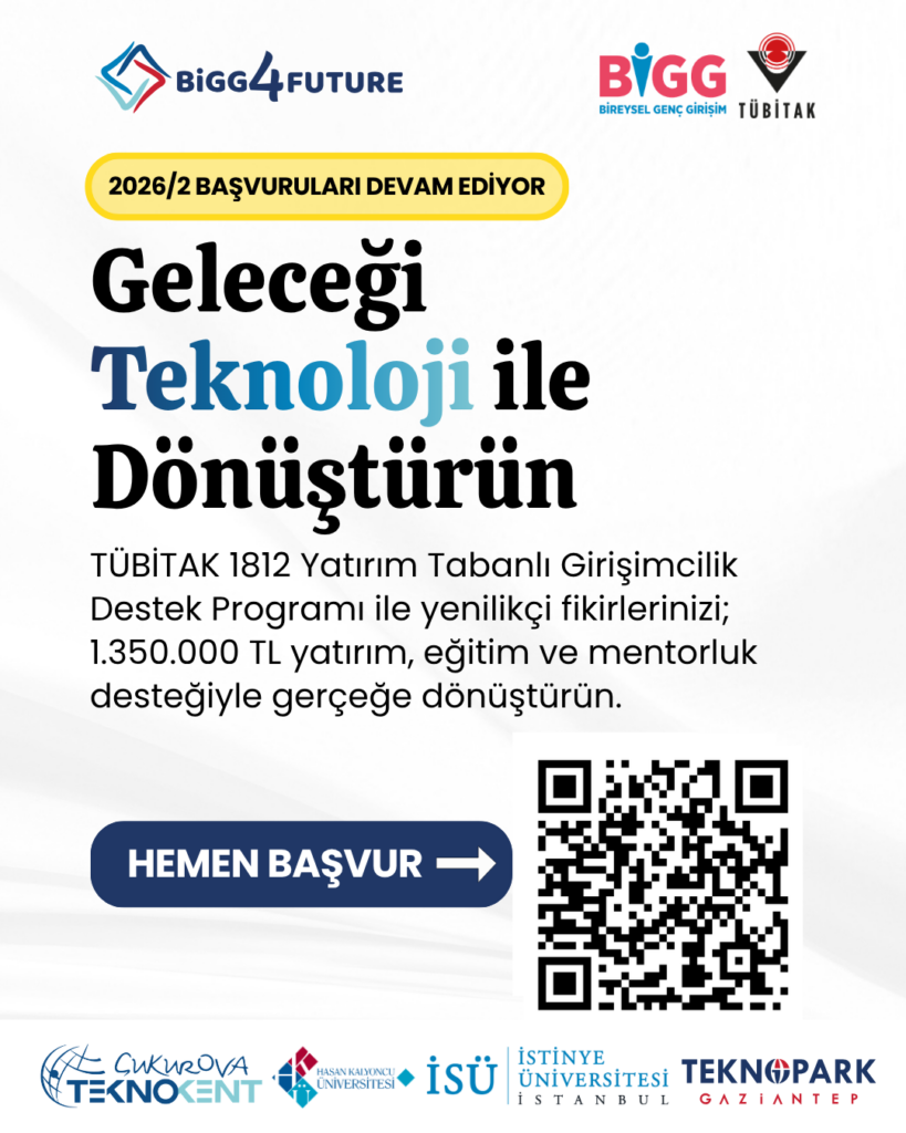 TÜBİTAK 1812 Yatırım Tabanlı Girişimcilik Destek Programı kapsamında yürütülen BiGG4FUTURE P...
